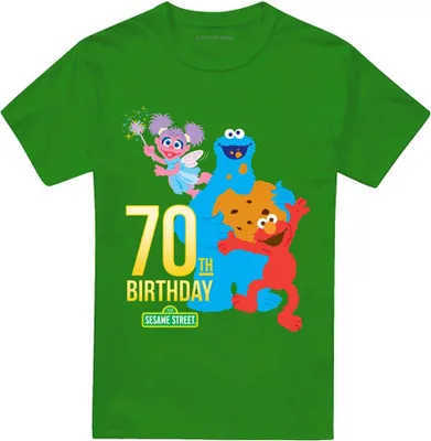 Produktbild von Sesame Street - T-Shirt für Herren/Damen Uni, 70. TV28223 (3XL) (Irisches Grün)