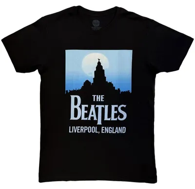 Image de T-shirt The Beatles - « Liverpool, England » pour homme/femme (unie) RO15477 (M) (noir)
