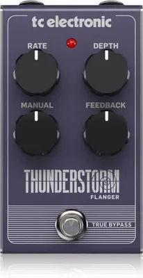 Produktbild von TC Electronic THUNDERSTORM FLANGER Flanger-Pedal im Vintage-Stil mit vollständig analoger Bucket-Brigade-Schaltung