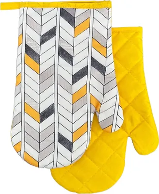 Obrázek produktu pro Kuchyňské rukavice s magnetem GEO F22A797 Sada 2 kuchyňských rukavic 18x27 cm