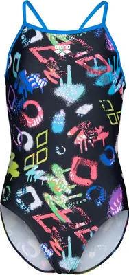 Produktbild von Arena Badeanzug Girl's Graffiti Light Drop Back - Schwimmanzug Mädchen, Größe:152