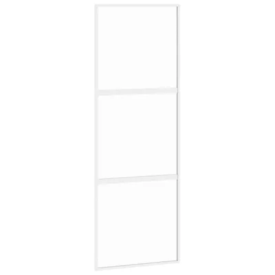 Obrázok produktu pre vidaXL Posuvné dvere biele 76x205 cm z tvrdeného skla a hliníka
