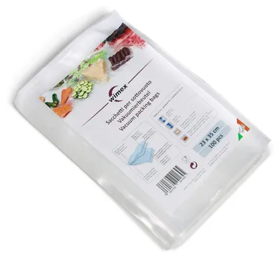 Productafbeelding van Vacuümzak - Voedsel - Sous-vide - 23 x 35 cm en 15 x 30 cm - 100 stuks
