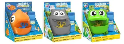 Produktbild von Seifenblasenmaschine in Tierform mit 50 ml Seifenblasenlösung - Frosch