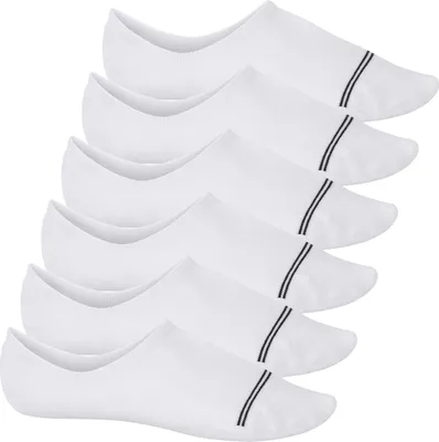 Produktbild von Footstar 6er-Pack unsichtbare Socken für Damen und Herren mit rutschfestem Band – Weiß