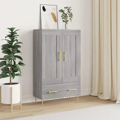 Produktbild von vidaXL Highboard Grau Sonoma 69,5x31x115 cm Holzwerkstoff