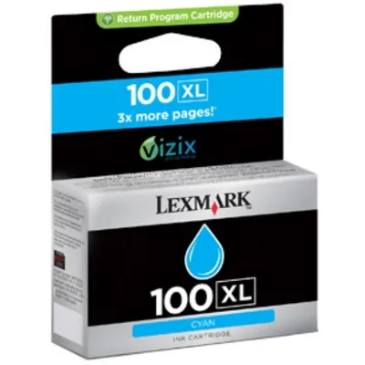 Produktbild von Lexmark 100XL, Hohe (XL-) Ausbeute, Cyan, 1 Stück(e)