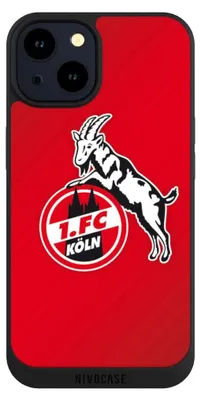 Produktbild von NIVOCASE Handyhülle für Apple iPhone 14  Hülle NIVOpure Case Schwarz 1. FC Köln EffZeh Offizielles Lizenzprodukt