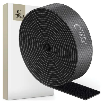 Produktbild von TECH-PROTECT Klett-Kabelorganizer 300 cm Schwarz