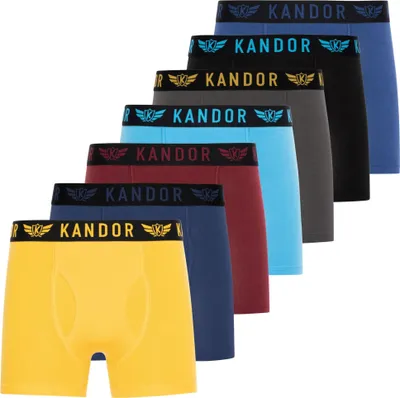 Produktbild von Kandor - "Bambers" Boxershorts für Herren(7er-Pack) BG1676 (XXL) (Gelb)