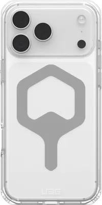 Image de Urban Armor Gear Plyo, coque de protection, pour Apple, iPhone 17 Pro Max, 17,5 cm (6,9 pouces), argentée, transparente