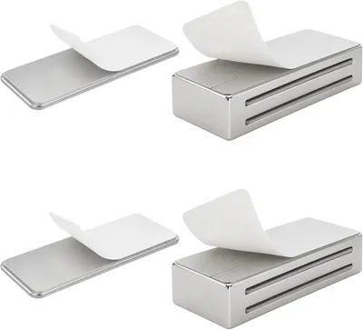 Imagen del producto de Imanes autoadhesivos para puertas de armario, 2 unidades, de acero inoxidable