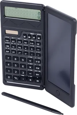 Obrázok produktu pre Kalkulačka na písanie rukou Inteligentná skladacia kalkulačka s vedeckými funkciami LCD doska na písanie pre študentov Solárne a batériové napájanie