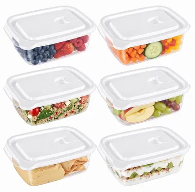 Produktbild von Set aus 6 Aufbewahrungsboxen mit Deckel, 600 ml