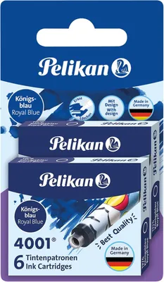 Obrázok produktu pre Kazety atramentu Pelikan 4001, modrá - balenie 12 kusov