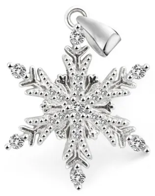 Zdjęcie produktu dla Designerski srebrny wisiorek Snowflake AGH681