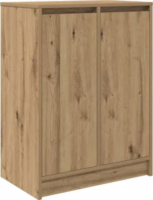 Image de vidaXL Armoire à chaussures Artisan-Chêne 57x34x76 cm Bois composite