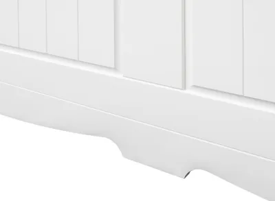 Produktbild von Bett Polster Design Holzbetten Doppel Betten Weiß 180x200 Schlaf Zimmer Landhaus