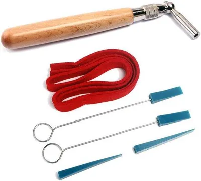 Image de Kit professionnel d'accordage et de sourdine pour piano - 6 pièces - Jeu de marteaux réglables et de sourdines - Générateur d'accordage pour piano - Matériaux de qualité