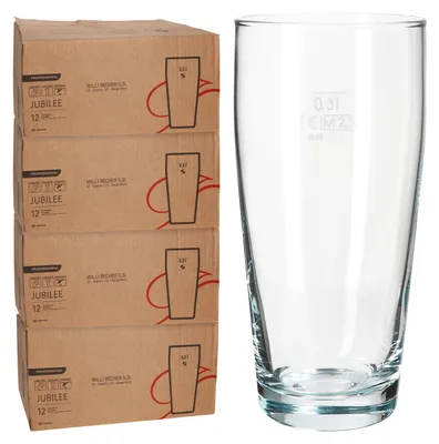 Produktbild von 48er Set Willibecher 0,3 L geeicht Bierglas Trinkglas Cocktails Drinks