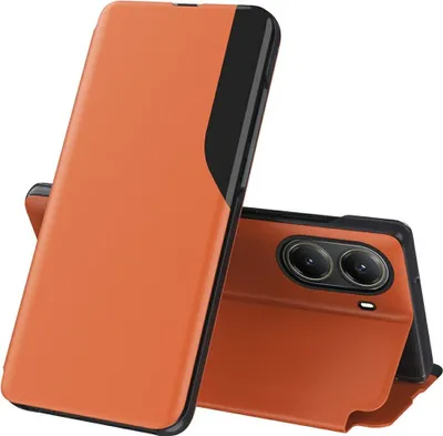 Zdjęcie produktu dla Etui do Xiaomi Poco X7 Pro - Etui portfelowe Phonesta Smart View Side - Pomarańczowe