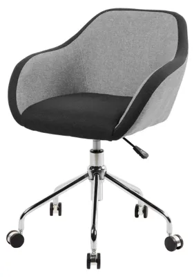 Produktbild von Bürostuhl Dgorgon, Arbeitsbürostuhl, Ergonomischer Bürostuhl, 56x58h77/84 cm, Grau und Schwarz