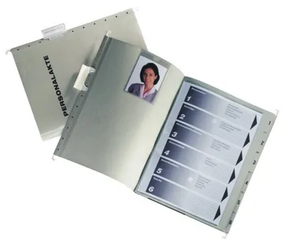 Produktbild von Leitz 300410085, A4, Karton, Polypropylen (PP), Grau, 245 mm, 4 mm, 320 mm