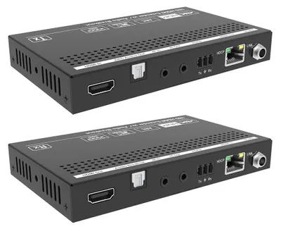 Zdjęcie produktu dla Vivolink VLHDMIEXTHDB2.0S, 4096 x 2160 px, Nadajnik i odbiornik AV, 70 m, Przewodowa, Czarny, HDCP