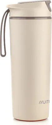 Zdjęcie produktu dla Muitomas NFDBOTTLE450WH, Codzienne użytkowanie, 450 ml, Pokrywka zakręcana, Polipropylen (PP), Biały, Dorosły