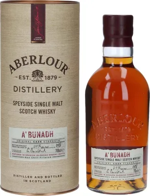 Produktbild von Aberlour A'bunadh Speyside Original Cask Strength Single Malt Scotch Whisky in Geschenkpackung | 59,2 % vol | 0,7 l