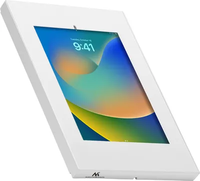 Obrázok produktu pre MC-474 Maclean Nástenný držiak na tablet s ochranou proti krádeži Univerzálny držiak kompatibilný s 9,7"-11", iPad/iPad Air/iPad Pro, Samsung Galaxy Tab A/Tab A7/Tab S6 Lite Montáž VESA 75x75 (biely)