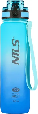 Produktbild von Tritan-Wasserflasche, blau, langlebig, BPA-frei