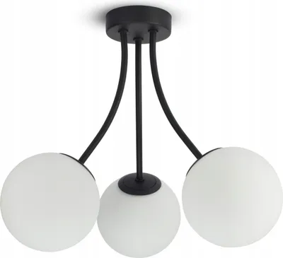Zdjęcie produktu dla Lampa Sufitowa Wisząca Żyrandol Full Globe Glass 561-M3 G9 Białe kule LED