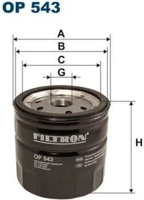 Image de FILTRON Filtre à huile OP543