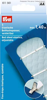 Immagine prodotto di Prym, lenzuolo regolabile bianco con elastico - confezione da 3 pezzi
