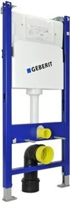 Produktbild von Geberit DUOFIX BASIC 112 cm, SPK UP100 + DELTA 25 Weiß + Schallschutzset