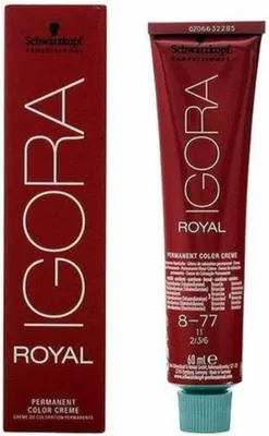 Produktbild von Schwarzkopf Igora Royal, Beige, 8-77, Frauen, 60 ml, Tube, Aqua, Water, Eau, Cetearyl Alcohol, Glyceryl Stearate, Ammoium Hydroxide, Ceteareth 20,...