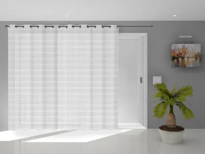 Obrázek produktu pro Soleil d'ocre, žaluzie Louis Voile-Gardine, materiál: polyester, barva: bílá, rozměry: 280 x 250 cm