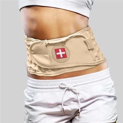 Produktbild von Lendenwirbelstütze – Schwarz – Zur Schmerzlinderung und Stabilisierung des unteren Rückens – Universelle Taillenbandage