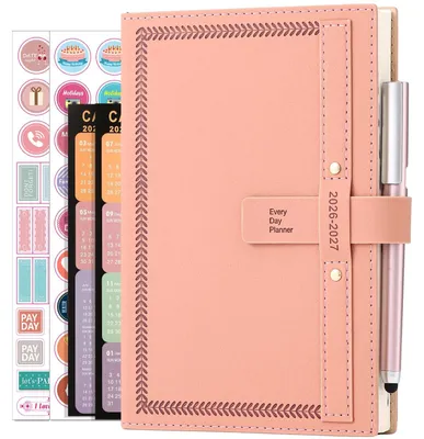 Image de Agenda quotidien 2026-2027 - Format A5 - Rose