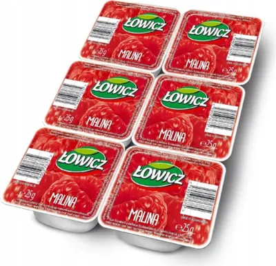 Produktbild von Himbeerkonfitüre Monoporation 6 x 25g - Łowicz