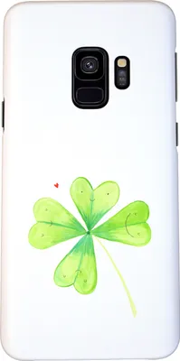 Produktbild von Mr. & Mrs. Panda Samsung Galaxy S9 Handyhülle Blume Kleeblatt - Weiß - Geschenk, Handy Schutzhülle, Neuanfang, Garten, Hülle, Smartphone, Cover, Glücksbringer, Umzug
