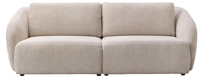 Produktbild von 3-Sitzer-Sofa aus Chenille-Stoff in Beige LIRUNO