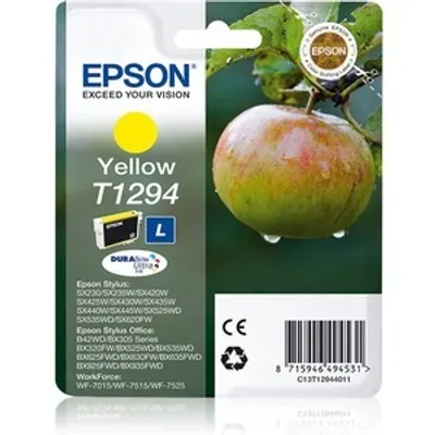 Produktbild von Epson Apple T1294 Apfel DURABrite Ultra Single Yellow Tinte, Gelb, Tinte auf Pigmentbasis, 7 ml, 1 Stück(e)