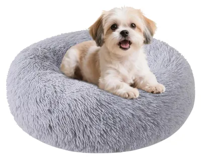 Hundebett rund 50 cm, waschbar, rutschfest, für Hunde & Katzen