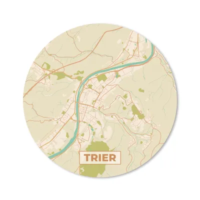 Produktbild von MuchoWow® Mauspad Mousepad Trier - Jahrgang - Karte - Stadtplan 20x20 cm - Mousepads - Maus Mat - Pad - Mausunterlage - Schreibtischmatte