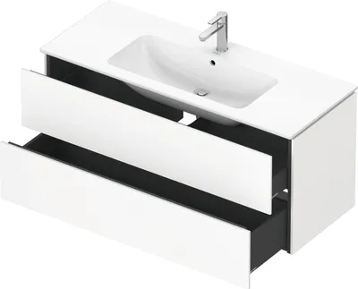 Produktbild von Duravit Waschtischunterschrank L-Cube 122 cm Weiß Matt 2 Schubkästen wandhängend