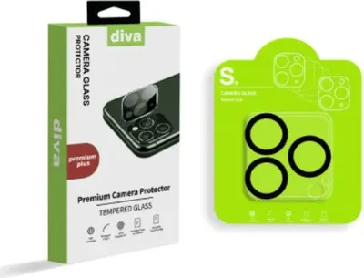 Produktbild von Diva Full Kameraobjektiv-Schutz-Kameraglas Panzerglas für iPhone 11 Pro / 11 Pro Max, schwarz