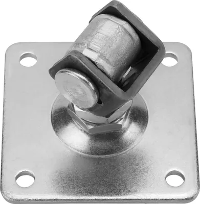 Produktbild von Torangel verstellbar M24 mit Anschraubplatte 120 x 120 mm Torbeschlag Stahltorscharnier Stahltorband von SOTECH