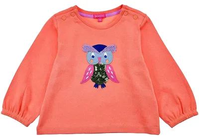Produktbild von BONDI Baby Mädchen Langarmshirt "Eule" 86968 | Apricot Größe: 74